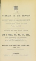 view [Report 1895] / Medical Officer of Health, Essex County Council.