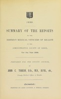 view [Report 1898] / Medical Officer of Health, Essex County Council.