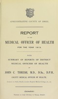 view [Report 1913] / Medical Officer of Health, Essex County Council.