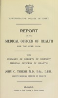 view [Report 1914] / Medical Officer of Health, Essex County Council.