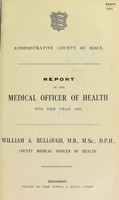 view [Report 1925] / Medical Officer of Health, Essex County Council.