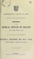 view [Report 1932] / Medical Officer of Health, Essex County Council.