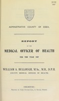 view [Report 1937] / Medical Officer of Health, Essex County Council.