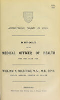 view [Report 1938] / Medical Officer of Health, Essex County Council.