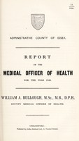 view [Report 1940] / Medical Officer of Health, Essex County Council.