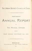 view [Report 1910] / Medical Officer of Health, Eston U.D.C.