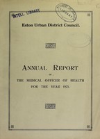 view [Report 1925] / Medical Officer of Health, Eston U.D.C.