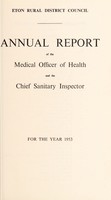 view [Report 1953] / Medical Officer of Health, Eton (Union) R.D.C.