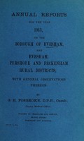 view [Report 1913] / Medical Officer of Health, Evesham Borough, Evesham R.D.C., Pershore R.D.C., Feckenham R.D.C.