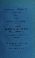 view [Report 1914] / Medical Officer of Health, Evesham Borough, Evesham R.D.C., Pershore R.D.C., Feckenham R.D.C.