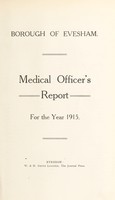 view [Report 1915] / Medical Officer of Health, Evesham Borough.