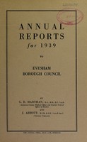 view [Report 1939] / Medical Officer of Health, Evesham Borough.