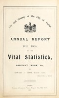 view [Report 1908] / Medical Officer of Health, Exeter City & County.