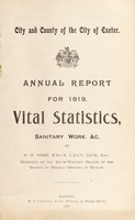 view [Report 1919] / Medical Officer of Health, Exeter City & County.