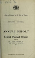 view [Report 1944] / Medical Officer of Health, Exeter City & County.