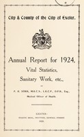 view [Report 1924] / School Medical Officer of Health, Exeter.