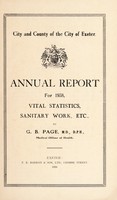 view [Report 1938] / School Medical Officer of Health, Exeter.