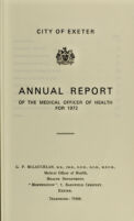 view [Report 1972] / School Medical Officer of Health, Exeter.