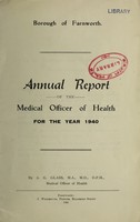 view [Report 1940] / Medical Officer of Health, Farnworth Borough.