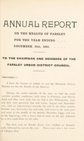 view [Report 1915] / Medical Officer of Health, Farsley U.D.C.