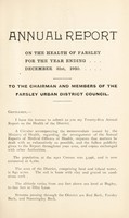 view [Report 1920] / Medical Officer of Health, Farsley U.D.C.