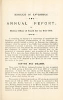 view [Report 1915] / Medical Officer of Health, Faversham Borough.