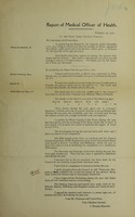 view [Report 1909] / Medical Officer of Health, Filey U.D.C.