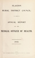 view [Report 1915] / Medical Officer of Health, Flaxton R.D.C.