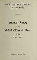 view [Report 1937] / Medical Officer of Health, Flaxton R.D.C.