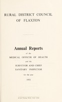 view [Report 1951] / Medical Officer of Health, Flaxton R.D.C.