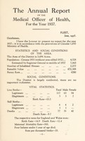 view [Report 1937] / Medical Officer of Health, Fleet U.D.C.