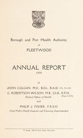 view [Report 1959] / Medical Officer of Health, Fleetwood Borough & Port Health Authority.