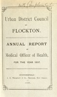 view [Report 1897] / Medical Officer of Health, Flockton U.D.C.