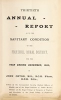 view [Report 1905] / Medical Officer of Health, Foleshill R.D.C.