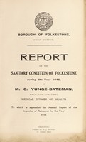view [Report 1915] / Medical Officer of Health, Folkestone Borough.