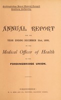 view [Report 1895] / Medical Officer of Health, Fordingbridge (Union) R.D.C.