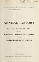 view [Report 1913] / Medical Officer of Health, Fordingbridge (Union) R.D.C.