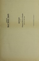 view [Report 1920] / Medical Officer of Health, Forehoe R.D.C.