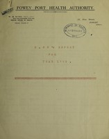 view [Report 1948] / Medical Officer of Health, Fowey Port Health Authority.