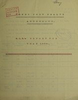 view [Report 1954] / Medical Officer of Health, Fowey Port Health Authority.