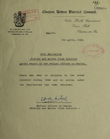 view [Report 1944] / Medical Officer of Health, Frinton & Walton U.D.C. Port Health & Riparian Authorities.