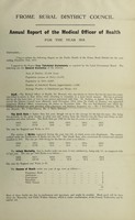 view [Report 1918] / Medical Officer of Health, Frome R.D.C.