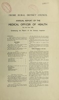 view [Report 1936] / Medical Officer of Health, Frome R.D.C.