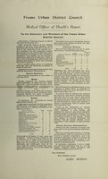 view [Report 1918] / Medical Officer of Health, Frome U.D.C.