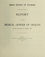 view [Report 1945] / Medical Officer of Health, Fulwood U.D.C.