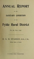 view [Report 1896] / Medical Officer of Health, Fylde R.D.C.