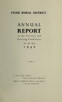 view [Report 1940] / Medical Officer of Health, Fylde R.D.C.