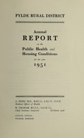 view [Report 1951] / Medical Officer of Health, Fylde R.D.C.