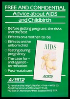 view Free and confidential advice about AIDS and childbirth / AVERT.