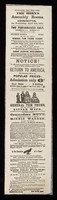 view Positively one day only! : The Horn's Assembly Rooms, Kennington, on Wednesday, April 3rd, 1872 : Two performances daily. Afternoon at 3. Evening at 8. Sylvester Bleeker, manager. General Tom Thumb Troupe ... / Horn's Assembly Rooms, Kennington.